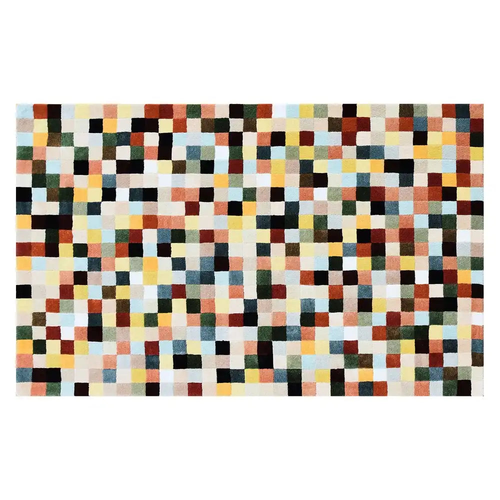 Multicolor Checkerboard 5' x 8' Rug