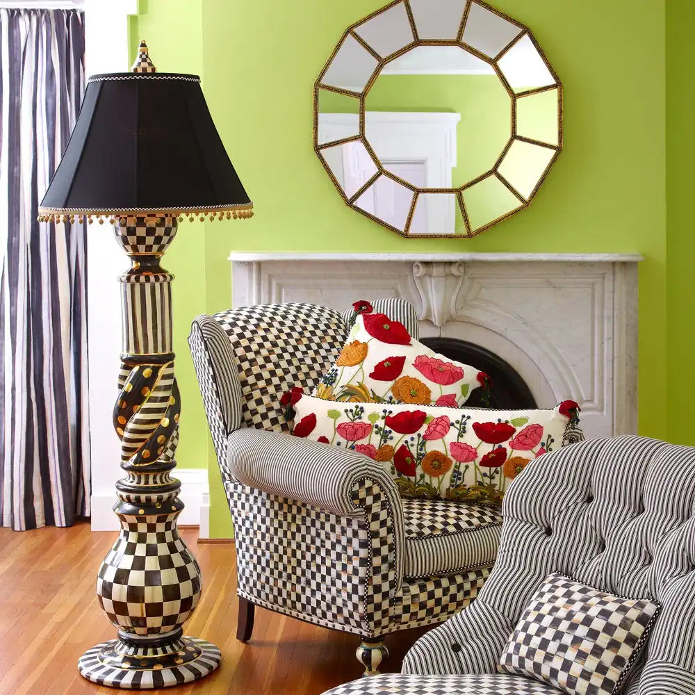 Courtly Check Ceramic Floor Lamp