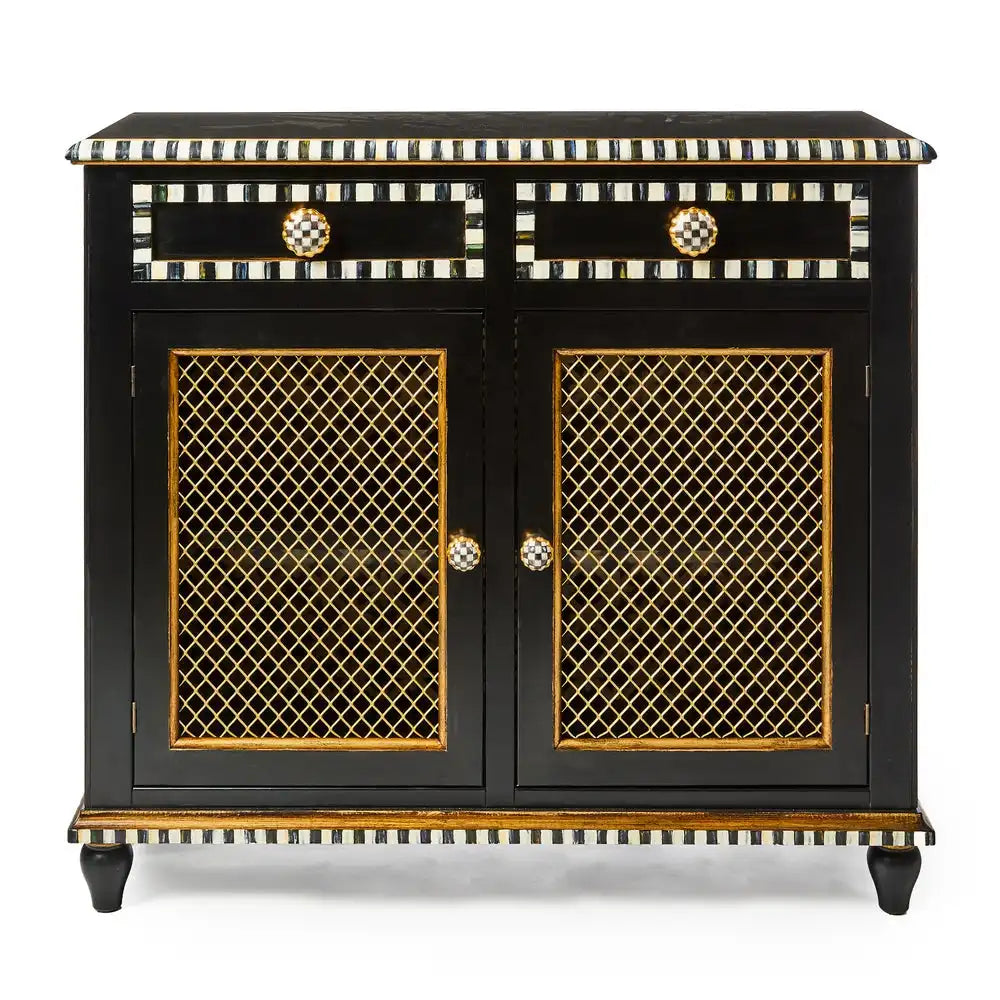 Courtly Criss-Cross Small Cabinet