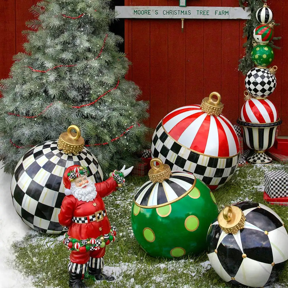 Jolly Courtly Check Outdoor Ornament