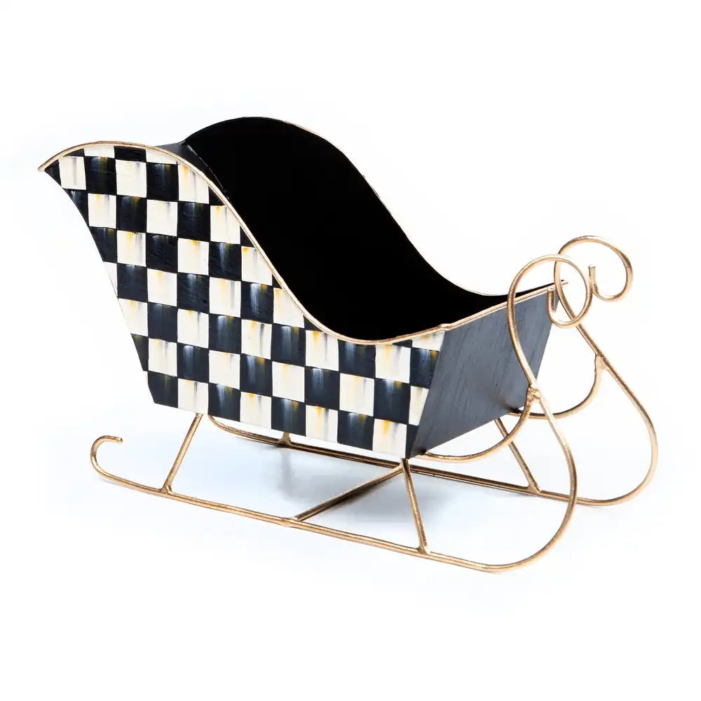 Courtly Check Medium Tin Sleigh