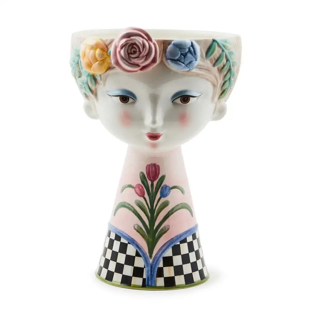 Rosy Meadow Tall Lady Vase