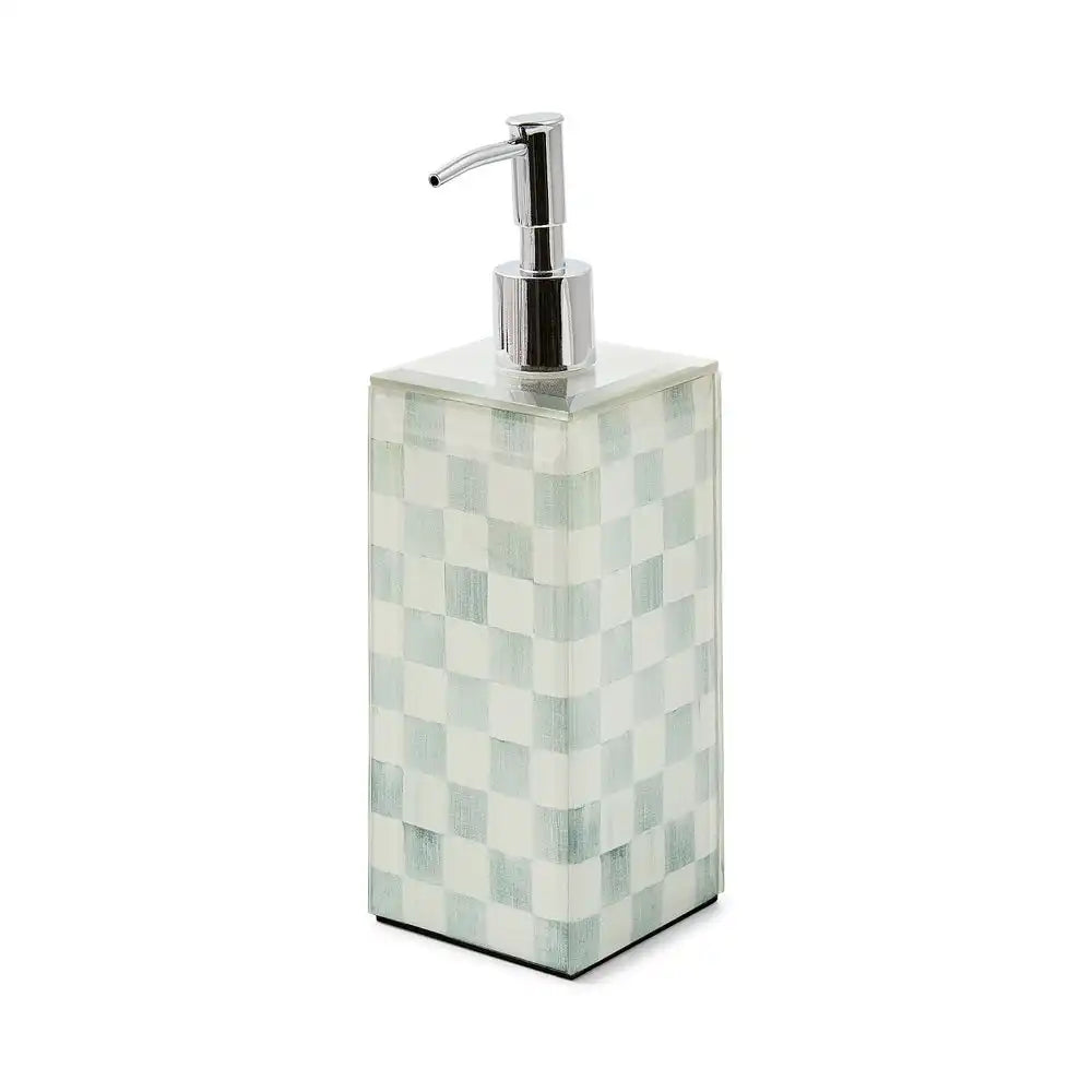Sterling Check Soap Glass Pump