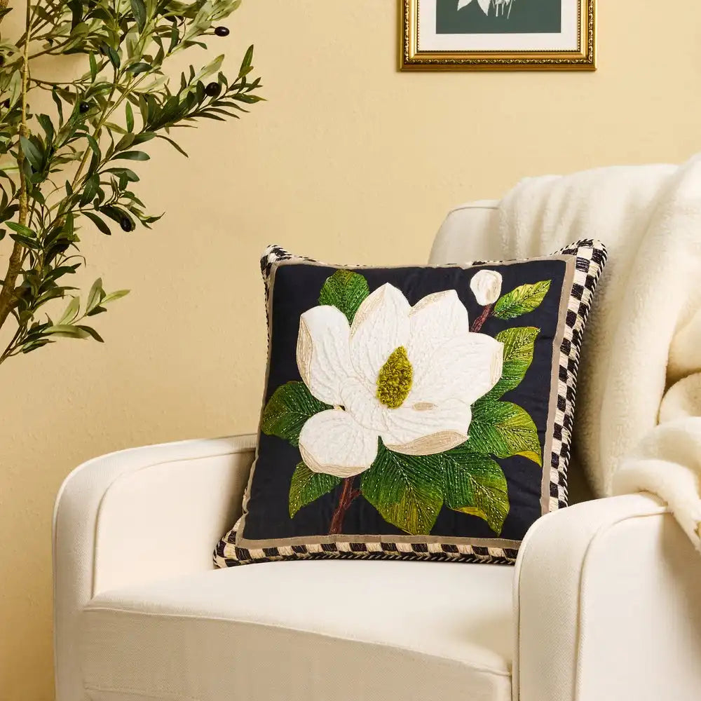 Magnolia Throw Pillow